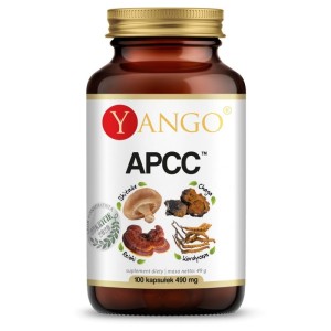 APCC, reishi, shitake, kordyceps, chaga 100 kapsułek - Wsparcie układu odpornościowego i układu krążenia - YANGO (NM)