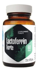 Lactoferrin Forte - 60 kaps - zawierający laktoferynę z mleka krowiego - HEPATICA
