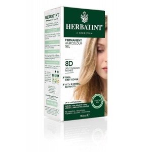 Farba do włosów jasny zloty blond 8D 150ml - HERBATINT