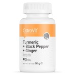Kurkumina + Czarny Pieprz + Imbir 90 tabletek - Ostrovit