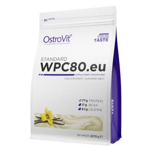 STANDARD WPC80.eu 2270 g - koncentrat białka serwatkowego - smak waniliowy - Ostrovit