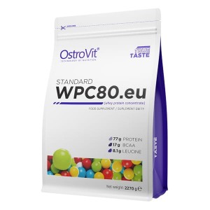 STANDARD WPC80.eu 2270 g - koncentrat białka serwatkowego - smak gumy balonowej - Ostrovit