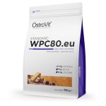 STANDARD WPC80.eu 900 g - koncentrat białka serwatkowego - smak czekoladowego wafelka - Ostrovit