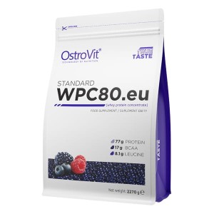 STANDARD WPC80.eu 2270 g - koncentrat białka serwatkowego - smak owoców leśnych - Ostrovit