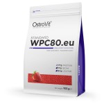 STANDARD WPC80.eu 900 g - koncentrat białka serwatkowego - smak truskawkowy- Ostrovit