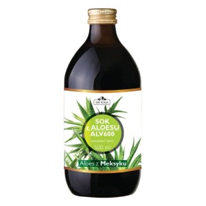 Sok z Aloesu ALV600 (500 ml) - Dr Gaja - Pochodzi z ekologicznych upraw wyciskany bezpośrednio z liści
