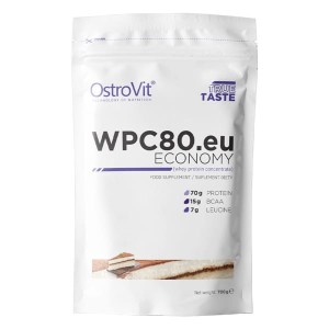 WPC80.eu ECONOMY 700 g - koncentrat białka serwatkowego - smak tiramisu - Ostrovit