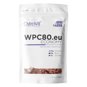WPC80.eu ECONOMY 700 g - koncentrat białka serwatkowego - smak czekoladowy - Ostrovit