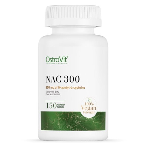 NAC 300 mg 150 tabletek - silne właściwości antyoksydacyjne - Ostrovit.jpg