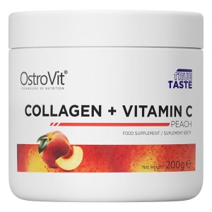 Kolagen + Witamina C 200 g - smak brzoskwiniowy - Ostrovit