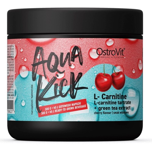 Aqua Kick L-Carnitine 300 g - L-karnityna + ekstrakt z zielonej herbaty - Ostrovit.jpg