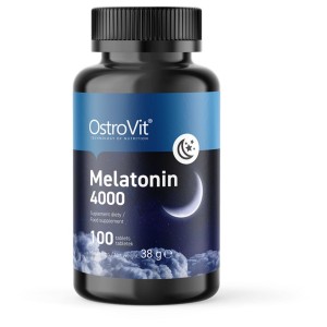 Melatonina 4000 mcg 100 tabletek -  dla osób zmagających się z problemem z zaśnięciem - Ostrovit