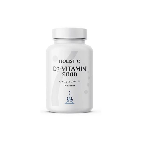 D-vitamin 125 µg (5000 IU) 90 kapsułek - NATURALNA WITAMINA D3 CHOLEKALCYFEROL z lanoliny - HOLISTIC.jpg