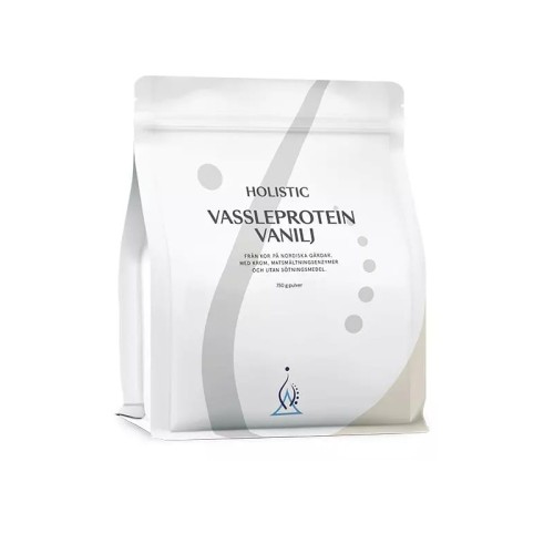 Protein Vanilj 750 g - Ultrafiltrowany koncentrat białek serwatkowych, aminokwasy, enzymy trawienne, chrom - HOLISTIC.jpg