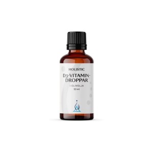 D-vitamin Droppar i olivolja - Witamina D3 z lanoliny cholekalcyferol, d-alfa-tokoferol, witamina E, ekologiczna oliwa - HOLISTIC