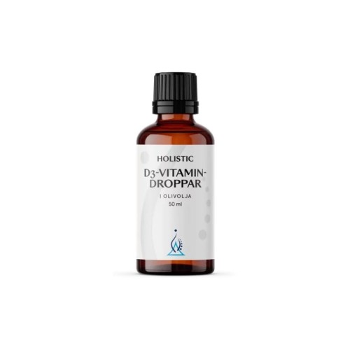 D-vitamin Droppar i olivolja - Witamina D3 z lanoliny cholekalcyferol, d-alfa-tokoferol, witamina E, ekologiczna oliwa - HOLISTIC.jpg