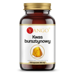 Kwas bursztynowy 90 kapsułek - Działanie przeciwutleniające - YANGO