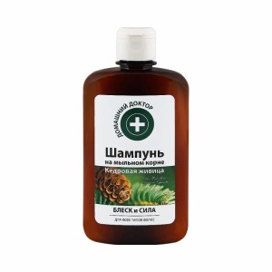 Szampon do włosów z żywicą cedrową 300ml - mydlnica lekarska - Biosfera