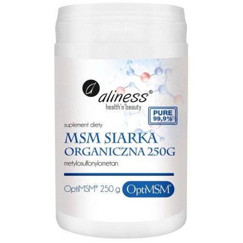 MSM Siarka Organiczna 250 g - OptiMSM - ALINESS.jpg