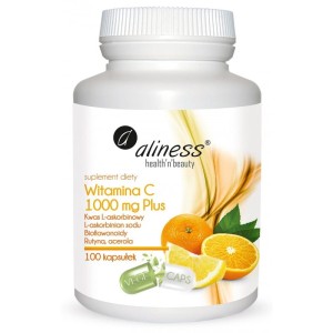 Witamina C 1000 mg Plus - 100 kapsułek Vege - ALINESS