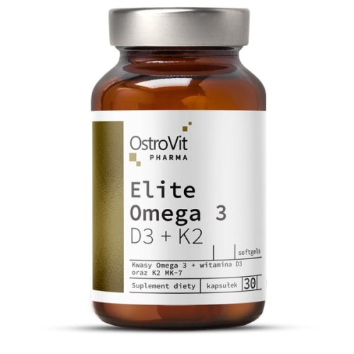 Elite Omega 3 D3+K2 30 kapsułek - wspiera pracę serca i mózgu i kości - Ostrovit.jpg