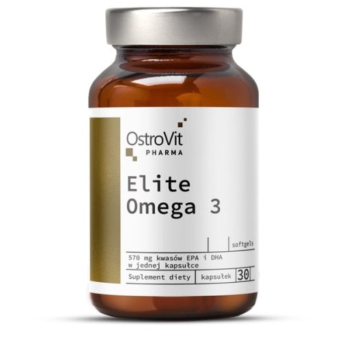 Ostrovit Pharma Elite Omega 3 30 kapsułek - wspiera pracę serca i mózgu - Ostrovit.jpg