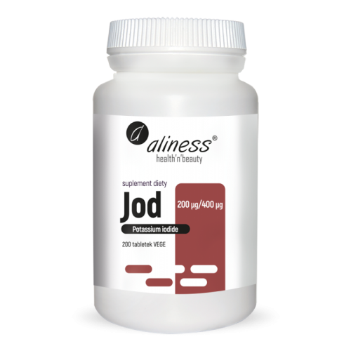 Jod 200mcg400mcg, 200 tabletek - jodek potasu - ALINESS.jpg