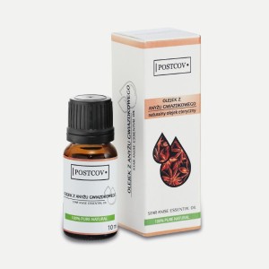 Naturalny olejek z anyżu gwiazdkowego 10ml -łagodzi infekcje górnych dróg oddechowych - INDIA COSMETICS