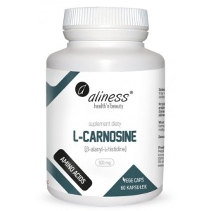    L-Carnosine 500mg 60 kaps - dla sportowców  - 	ALINESS