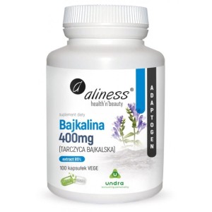 Bajkalina Tarczyca Bajkalska 400mg 100 kaps - Pomaga w utrzymaniu zdrowych stawów -  ALINESS