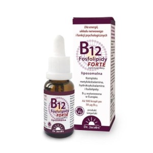 B12 Fosfolipidy FORTE - układ nerwowy, odporność, energia - DR. JACOB'S