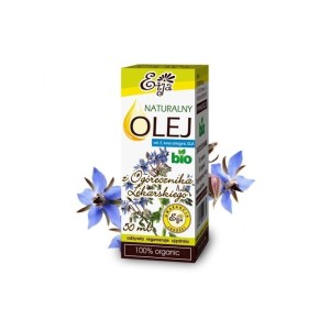 Naturalny olej z ogórecznika lekarskiego BIO 50ml - Działa przeciwzapalnie - ETJA