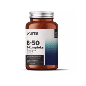  Witamina B komplex B-50 90 kaps - poprawia funkcjonowanie organizmu - UNS