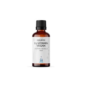 D-vitamin VEGAN 50 ml - Witamina D3 z porostów, cholekalcyferol, d-alfa-tokoferol, witamina E, ekologiczna oliwa - HOLISTIC