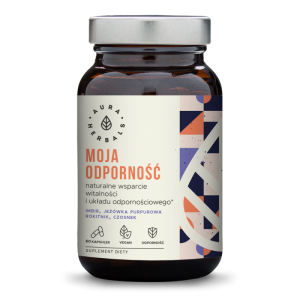 Moja Odporność - Naturalny Kompleks 60 kapsułek - Wspomaga układ immunologiczny i witalność - AURA HERBALS (NM)