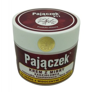 PAJĄCZEK V11 KREM NA SKÓRĘ Z WIDOCZNYMI ZMIANAMI 150ML ASEPTA KREM Z MIRRY KADZIDŁOWCA RUSZCZYKA KASZTANOWCA KORY DĘBU