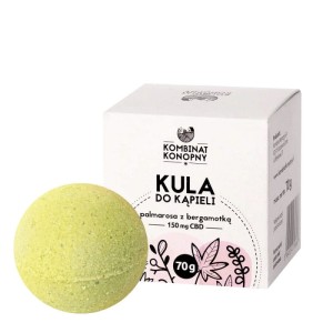 KULA DO KĄPIELI PALMAROSA Z BERGAMOTKĄ 150MG CBD 70G KOMBINAT KONOPNY