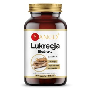 Lukrecja - ekstrakt, zawartość glicyryzyny ≤ 3% - Wsparcie układu odpornościowego, trawienia i pamięci - YANGO (NM)