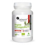Organic Ashwagandha 5% KSM-66 200mg - 100 kapsułek Vege - ALINESS