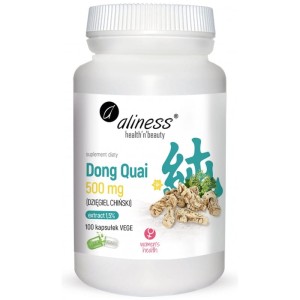 Dong Quai (DZIĘGIEL CHIŃSKI) ekstrakt 1,5% 500mg 100 kaps - ALINESS