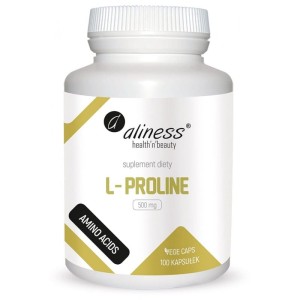 L-Proline 500mg 100 kaps. - ALINESS