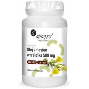 Olej z nasion wiesiołka 500mg 90 kaps. - ALINESS