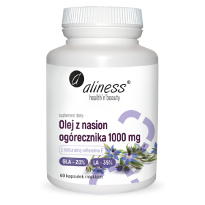 Olej z nasion ogórecznika 1000mg 60 kaps - ALINESS