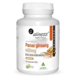 Panax ginseng 400mg - 100 kaps. - ALINESS