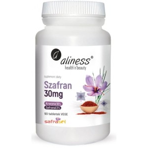 Szafran 30mg Safranal 2% Krocyna 10% - 90 tabletek. - ALINESS