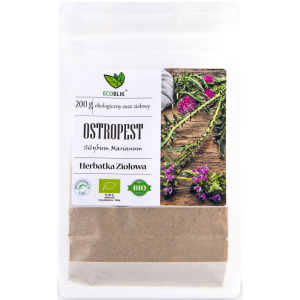 Ostropest plamisty mielony 200g herbatka ziołowa ekologiczna - ECOBLIK