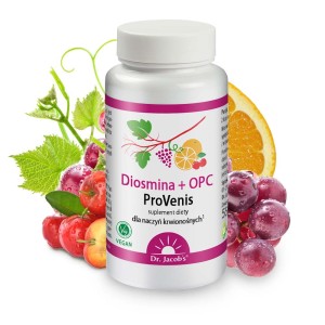 Diosmina + OPC ProVenis 90 kapsułek - Dr. Jacob's
