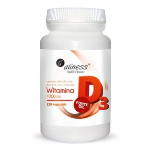 Witamina D3 forte oil 120 tabletek 4000 j.m - ALINESS