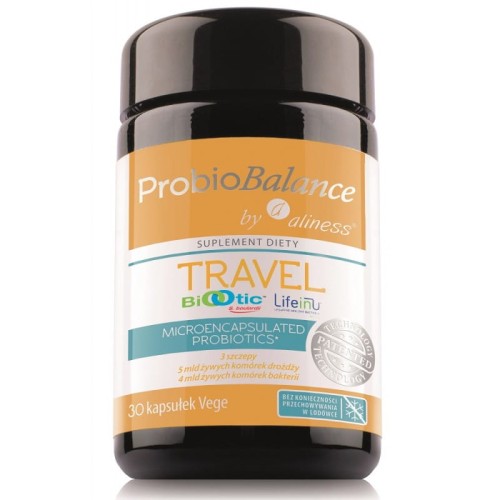 Probiobalance travel 30 kaps. saccharomyces boulardii bacillus subtilis rhamnosus GG - ALINESS.jpg