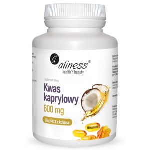 Kwas kaprylowy 90 KAPS.  olej MCT z kokosa trójglicerydy średniej długości - ALINESS